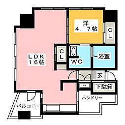 YZmahoroba 1LDKの間取図画像