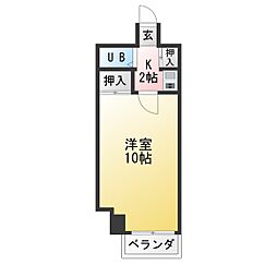ALA大須ビル 1Kの間取図画像