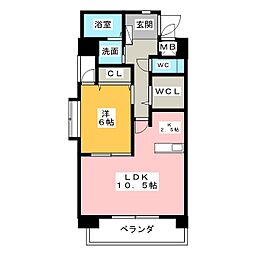 SOPHIAIZUMO 1LDKの間取図画像
