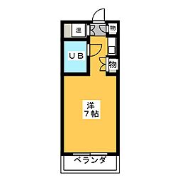 ニッシンセントラルレジデンス ワンルームの間取図画像