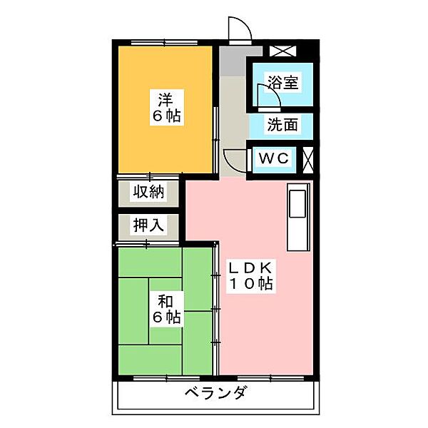 アマノマンション ｜愛知県名古屋市名東区上社１丁目(賃貸マンション2LDK・6階・50.40㎡)の写真 その2