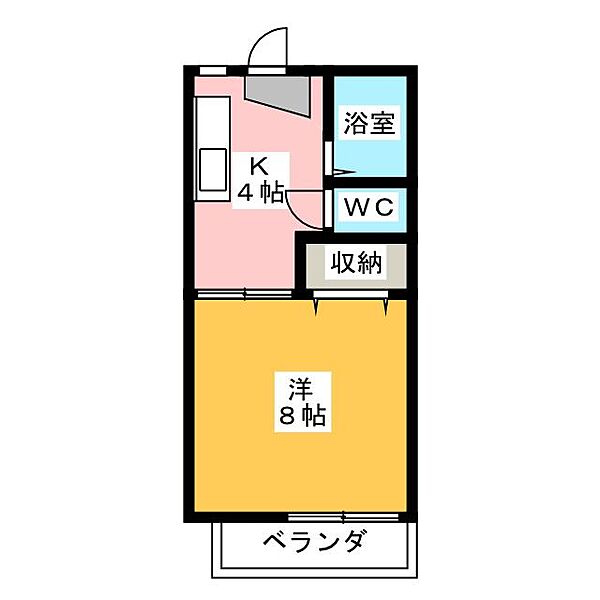 アーバンライフ亀の井 ｜愛知県名古屋市名東区亀の井２丁目(賃貸アパート1K・2階・24.70㎡)の写真 その2