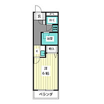 メゾン・ド・上社  ｜ 愛知県名古屋市名東区丁田町（賃貸マンション1K・2階・24.30㎡） その2