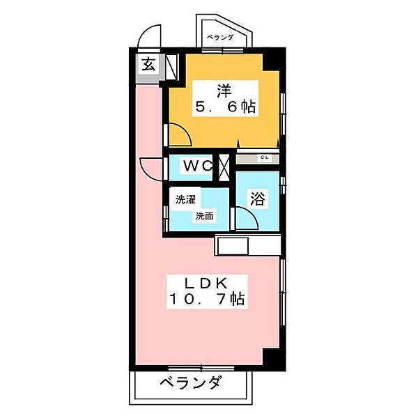 四軒家ヒルズ ｜愛知県名古屋市守山区四軒家１丁目(賃貸マンション1LDK・2階・41.10㎡)の写真 その2