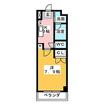 シティライフ望が丘  ｜ 愛知県名古屋市名東区望が丘（賃貸マンション1K・2階・24.75㎡） その2