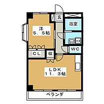 ヒルズ竹の山  ｜ 愛知県日進市竹の山２丁目（賃貸マンション1LDK・2階・41.04㎡） その2