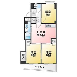 間取図画像 3LDK