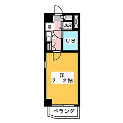 ファーストスプリング 1Kの間取図画像