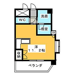 シテイライフ明が丘 ワンルームの間取図画像