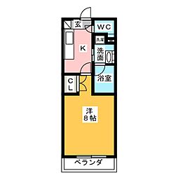 タウンライフ本郷駅前 1Kの間取図画像