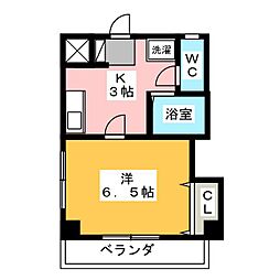 ルミエール・本郷 1Kの間取図画像