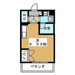 アールズタワー望が丘 ワンルームの間取図画像