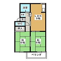 サンライズ庄南B棟  ｜ 愛知県尾張旭市庄南町１丁目（賃貸アパート2LDK・2階・41.77㎡） その2