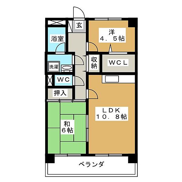 第3寺尾ビル ｜愛知県名古屋市守山区今尻町(賃貸マンション2LDK・1階・60.35㎡)の写真 その2