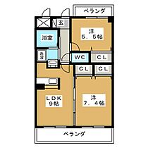 ヴィラエデン  ｜ 愛知県名古屋市守山区吉根１丁目（賃貸マンション2LDK・3階・49.80㎡） その2