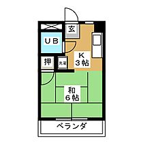 大森Ｕハウス  ｜ 愛知県名古屋市守山区弁天が丘（賃貸マンション1R・2階・18.83㎡） その2