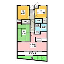 エクセリーヌ有松  ｜ 愛知県名古屋市緑区四本木（賃貸マンション3LDK・1階・62.97㎡） その2