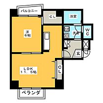 グリーン・ヒルズ  ｜ 愛知県名古屋市緑区鳴海町字上汐田（賃貸マンション1LDK・3階・40.42㎡） その2