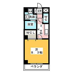 間取図画像 1K