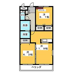 間取図画像 2LDK