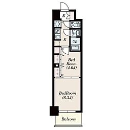 S-RESIDENCE六番町 2Kの間取図画像