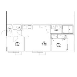 (仮)Tidy東海通(タイディートウカイドオリ) 2LDKの間取図画像