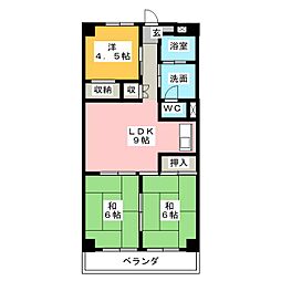 メゾン二村2 3LDKの間取図画像