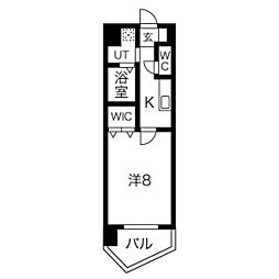 TheBayFlat 1Kの間取図画像