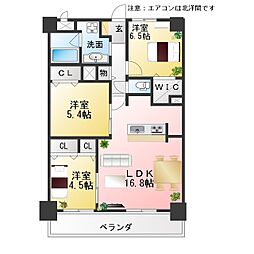 メゾンシーガル1 3LDKの間取図画像
