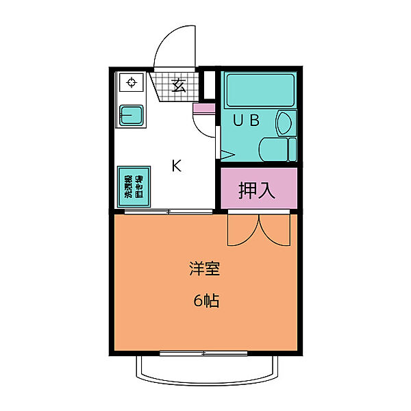 メゾン三緑 ｜愛知県名古屋市名東区亀の井１丁目(賃貸マンション1K・2階・19.20㎡)の写真 その2