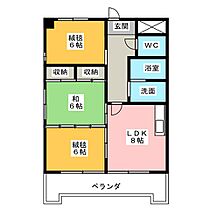 藤森ハイム  ｜ 愛知県名古屋市名東区藤森西町（賃貸マンション3LDK・3階・51.83㎡） その2