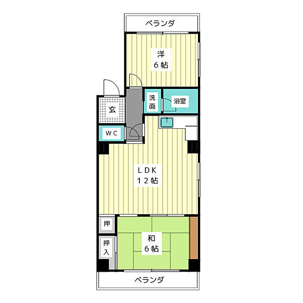 メゾンアサノ ｜愛知県名古屋市名東区香南１丁目(賃貸マンション2LDK・2階・53.00㎡)の写真 その2