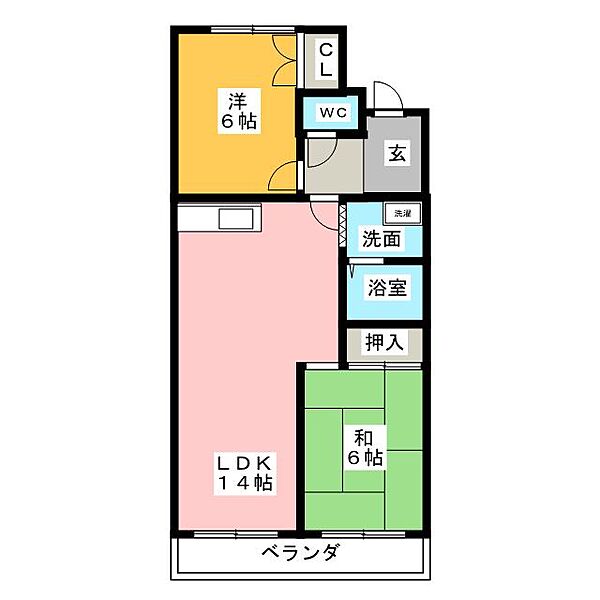 レジデンス高明 ｜愛知県名古屋市名東区高間町(賃貸マンション2LDK・3階・55.34㎡)の写真 その2