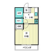 アネックス平和が丘II  ｜ 愛知県名古屋市名東区平和が丘４丁目（賃貸アパート1K・1階・24.96㎡） その2