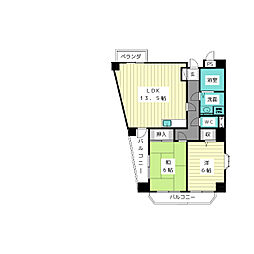 FixSunAge名東 2LDKの間取図画像