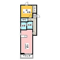 ビューノ一社  ｜ 愛知県名古屋市名東区亀の井２丁目（賃貸マンション1LDK・2階・36.61㎡） その2