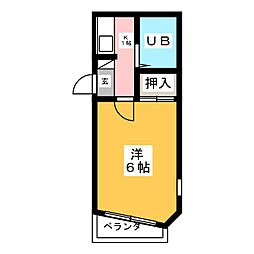 アパートメント・ロミオ 1Kの間取図画像