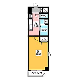 S-FORT上社 1Kの間取図画像