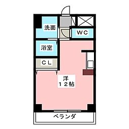 AVANTIYASHIRODAI ワンルームの間取図画像