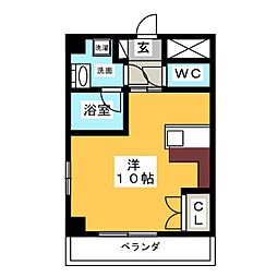 ステラヒルズ ワンルームの間取図画像