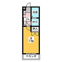 コーポみやび  ｜ 愛知県長久手市上川原（賃貸マンション1K・3階・21.46㎡） その2