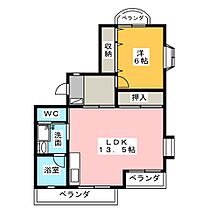 サンハイツひさし  ｜ 愛知県長久手市熊田（賃貸マンション1LDK・3階・50.00㎡） その2