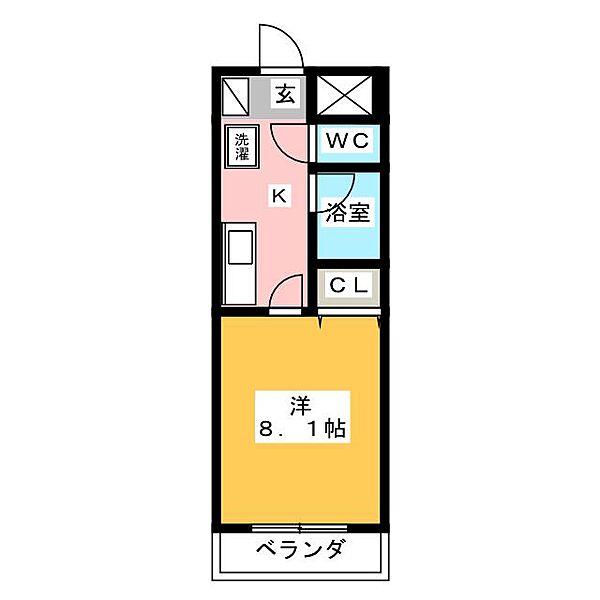 ＵＭＥＸ－7 ｜愛知県長久手市山桶(賃貸マンション1K・4階・24.15㎡)の写真 その2