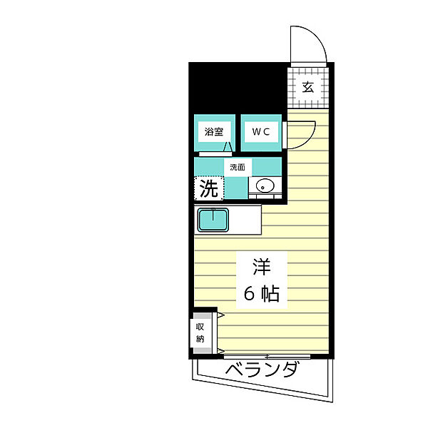 ハートインメイト ｜愛知県名古屋市名東区新宿１丁目(賃貸マンション1R・2階・15.64㎡)の写真 その2