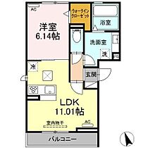 クラウンＡ＆Ｈ 105 ｜ 愛知県長久手市岩作南島30番1（賃貸アパート1LDK・1階・42.97㎡） その2