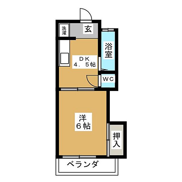 コーポラス藤 ｜愛知県名古屋市天白区塩釜口２丁目(賃貸アパート1DK・2階・21.72㎡)の写真 その2