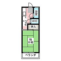 美芳ハイツ  ｜ 愛知県名古屋市天白区池場１丁目（賃貸マンション1K・2階・19.44㎡） その2