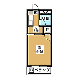 ルミエール・サカイ 1Kの間取図画像