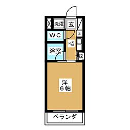 シーズンコート塩釜駅前 1Kの間取図画像