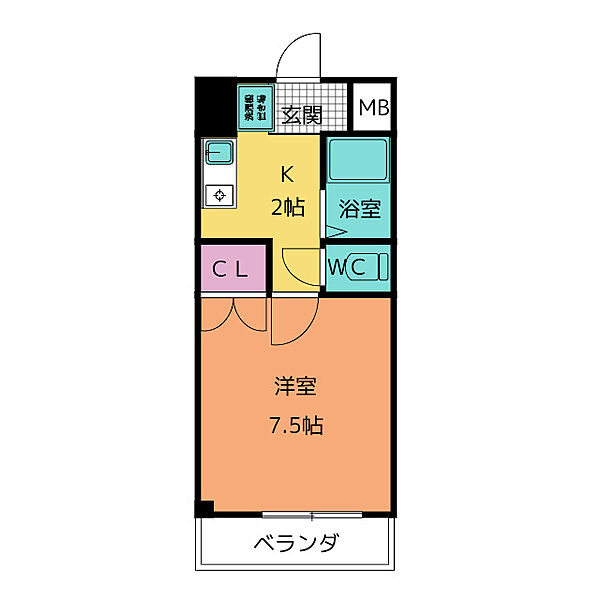 シェ・モア平針 ｜愛知県名古屋市天白区平針３丁目(賃貸マンション1K・2階・24.50㎡)の写真 その2